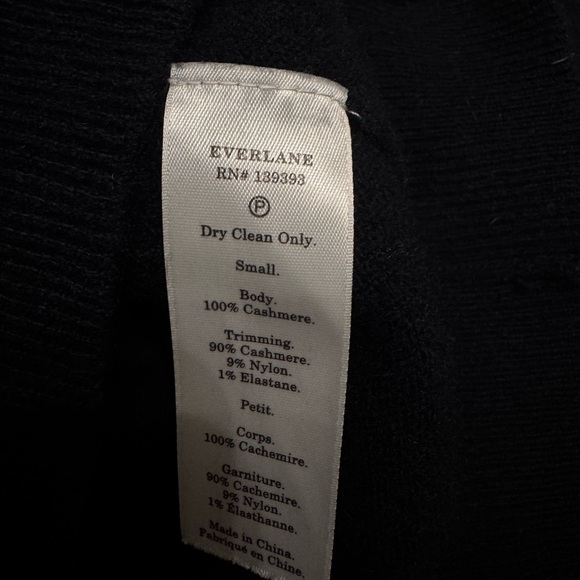 Dark Navy Blue Cashmere Turtleneck - Picture 4 of 4